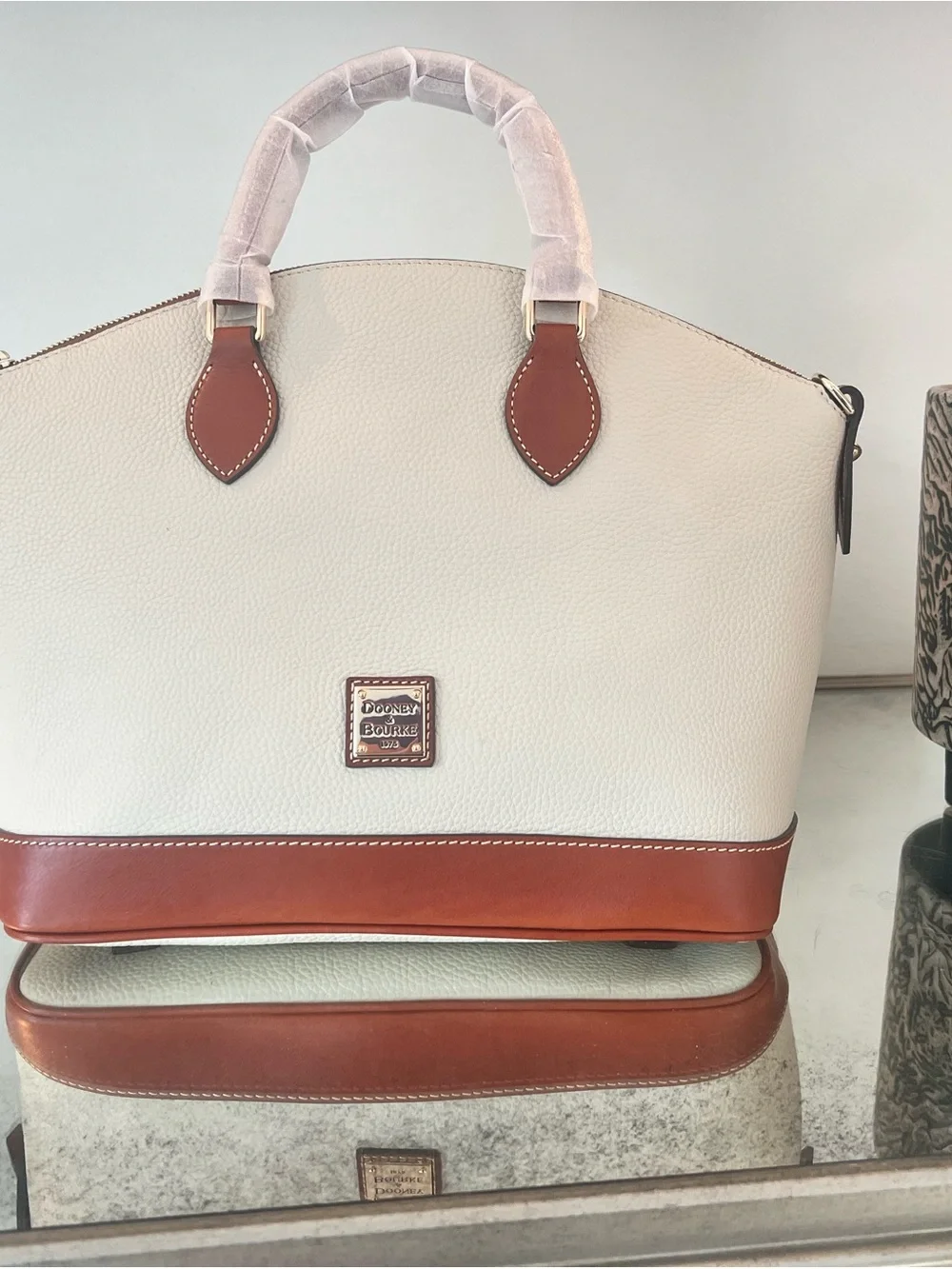 Dooney Bourke Women's Pebble Zip Zip Satchel Bone - SKU A646358